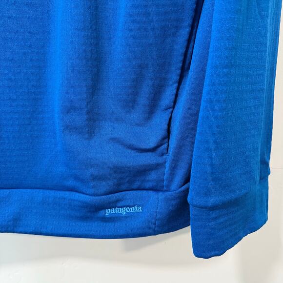 Patagonia Men's Capilene Thermal Hoody Grid Fleece Pullover Blue XL Recent Style - Picture 7 of 9